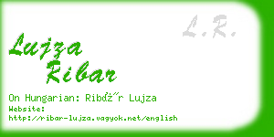 lujza ribar business card
